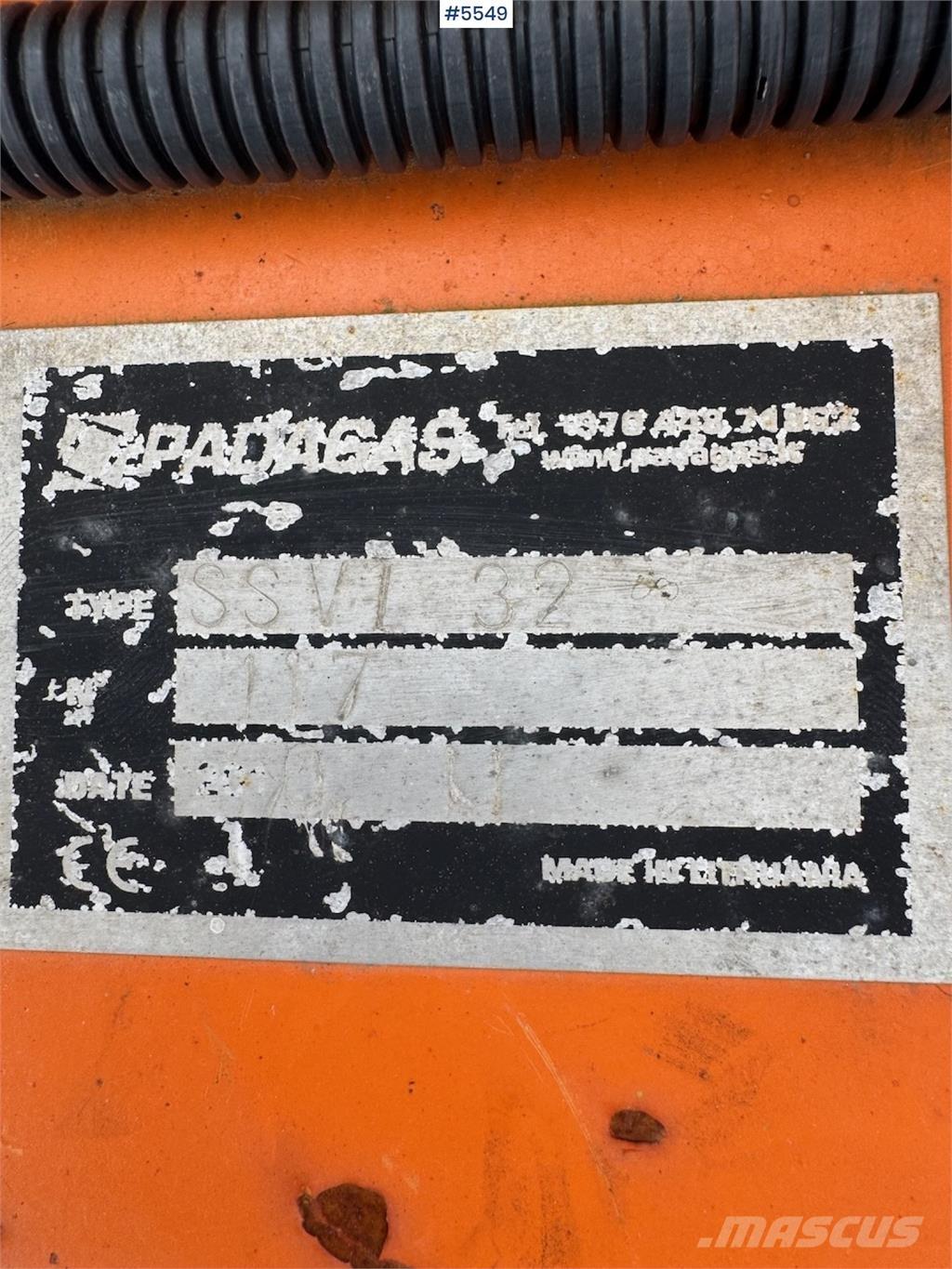 Padagas SSVL 32 Snežné pluhy, predné snežné radlice