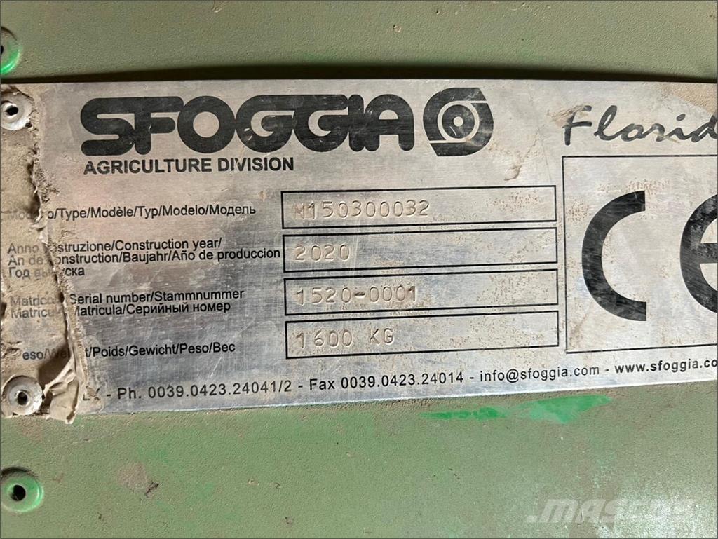  3 x F12 Sfoggia Ďalšie poľnohospodárske stroje