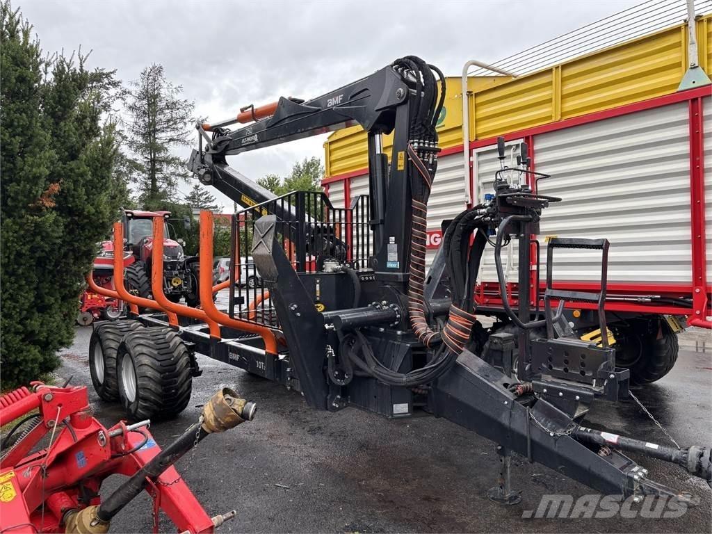 BMF 10T2+750Kran Lesnícke prívesy