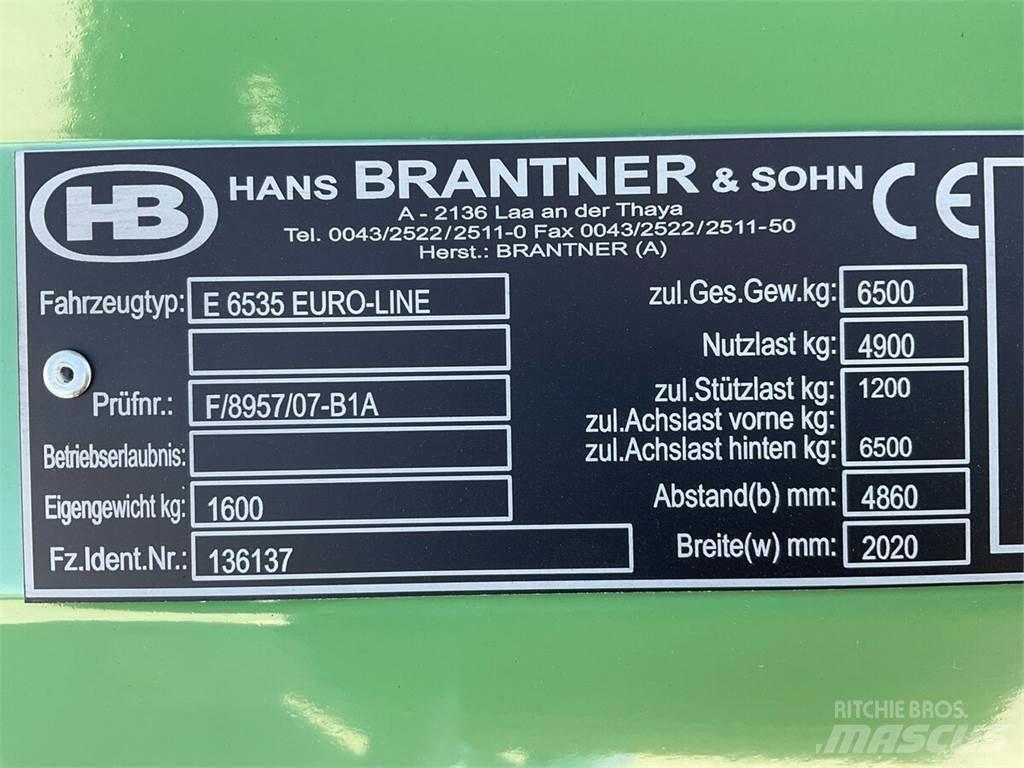 Brantner E 6535 Vyklápacie prívesy