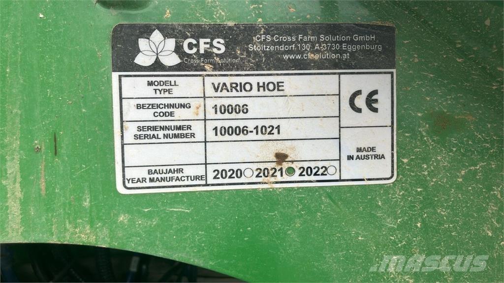  CFS Vario Hoe Iné sejacie stroje a ich príslušenstvo