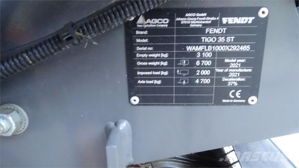 Fendt Tigo Samozberacie vozy