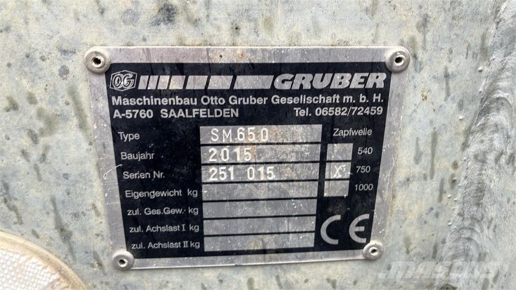 Gruber SM 650 Rozmetadlá maštaľného hnoja