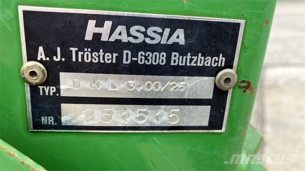 Hassia DKL 3.00/25 Mechanické sejačky