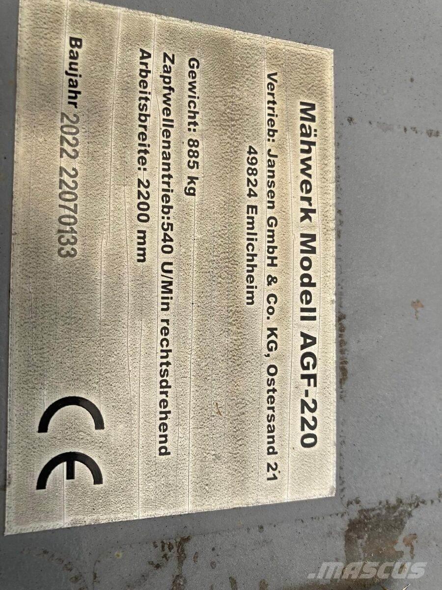 Jansen AGF 220 Mulčovače
