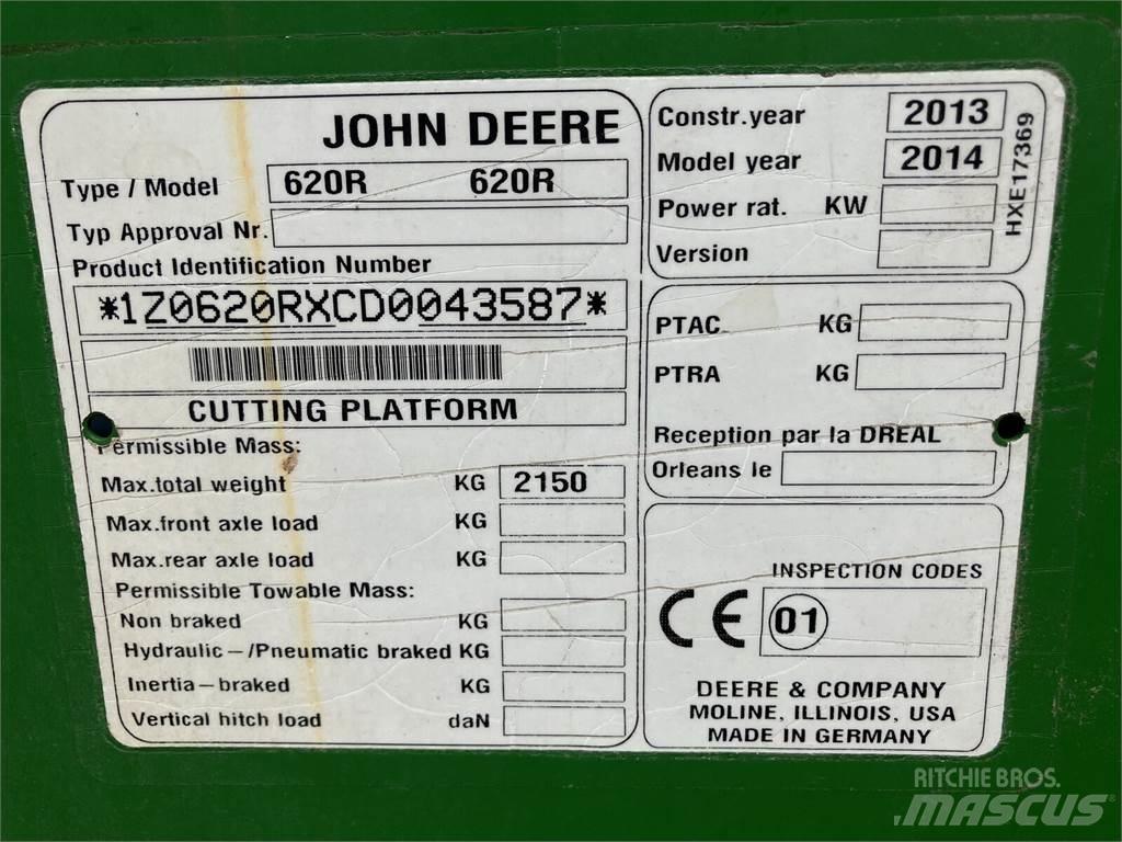 John Deere 620R Príslušenstvo a náhradné diely ku kombajnom