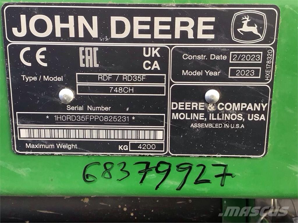 John Deere S 780 Kombinované zberacie stroje