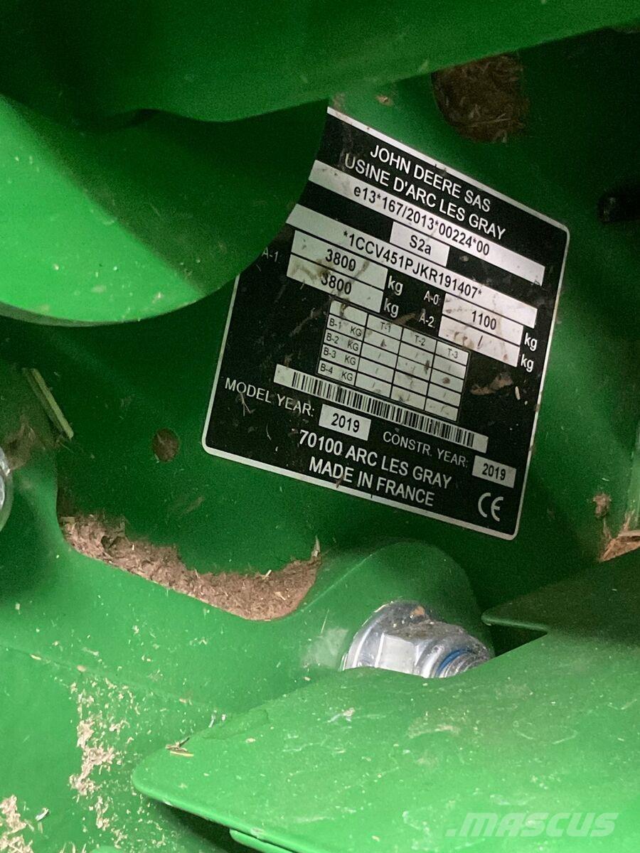 John Deere V451R Lisy na okrúhle balíky