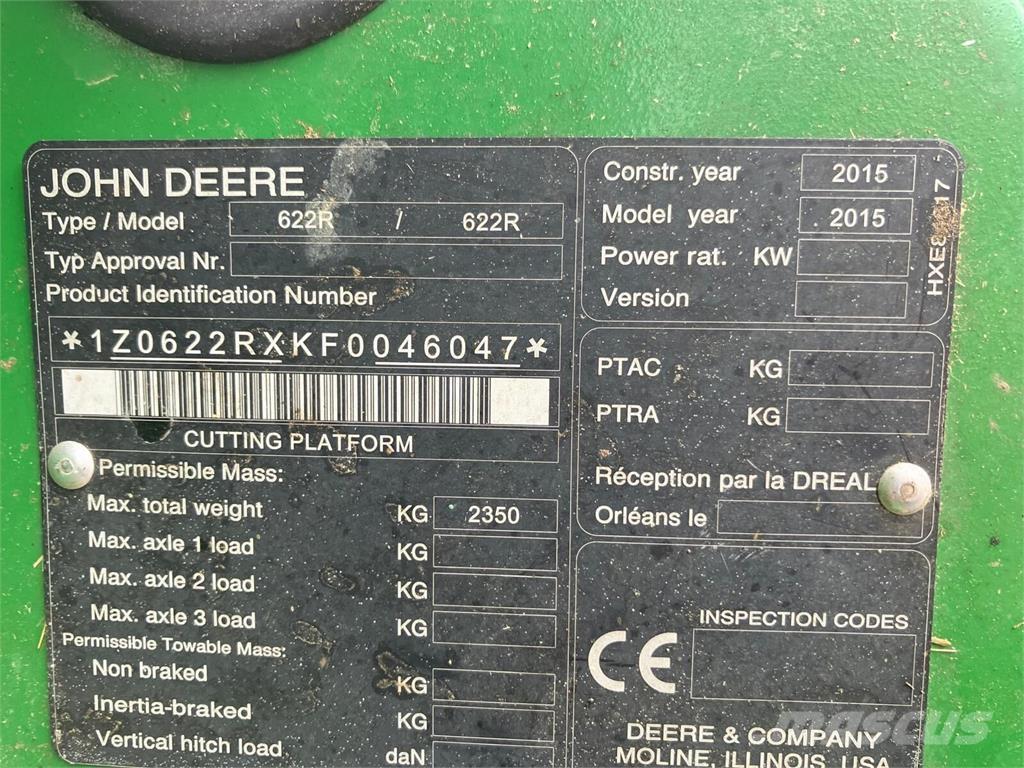 John Deere W660 HM Kombinované zberacie stroje