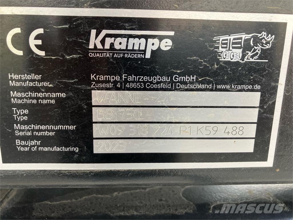 Krampe BigBody 750 Vyklápacie prívesy
