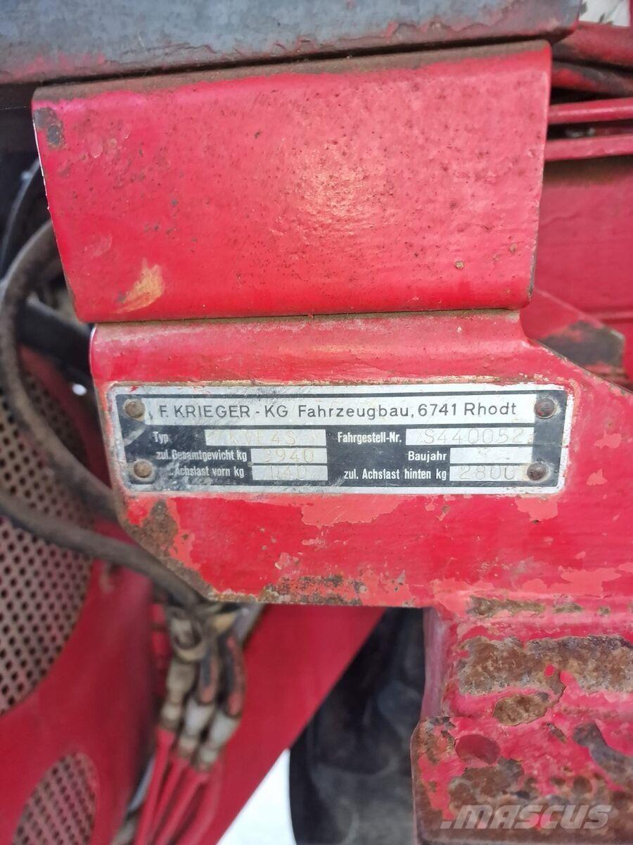  Krieger KVE 4S Stroje na zber hrozna