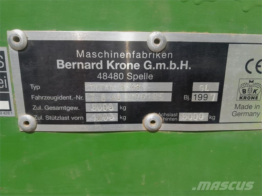 Krone Titan R48 Samozberacie vozy