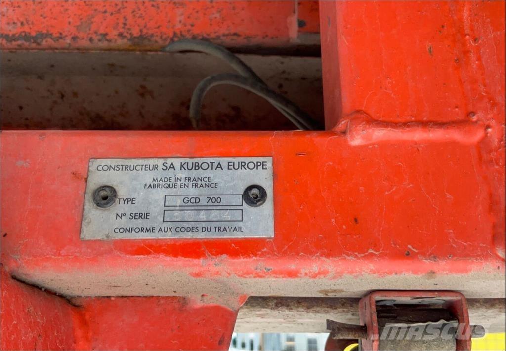 Kubota GCD 700 Komunálna technika - ostatné