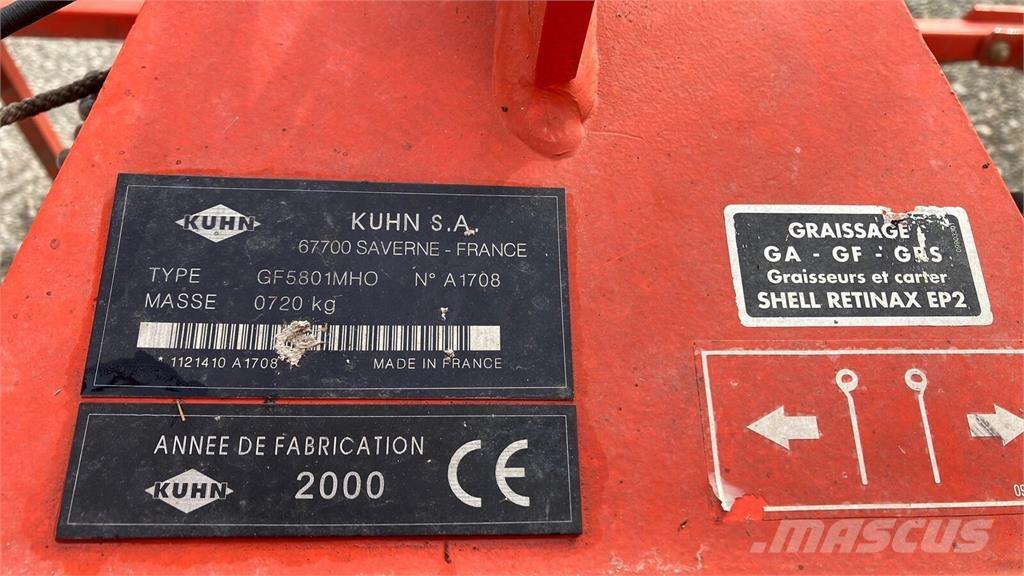 Kuhn GF 5801 MHO Obracače a zhrabovače sena