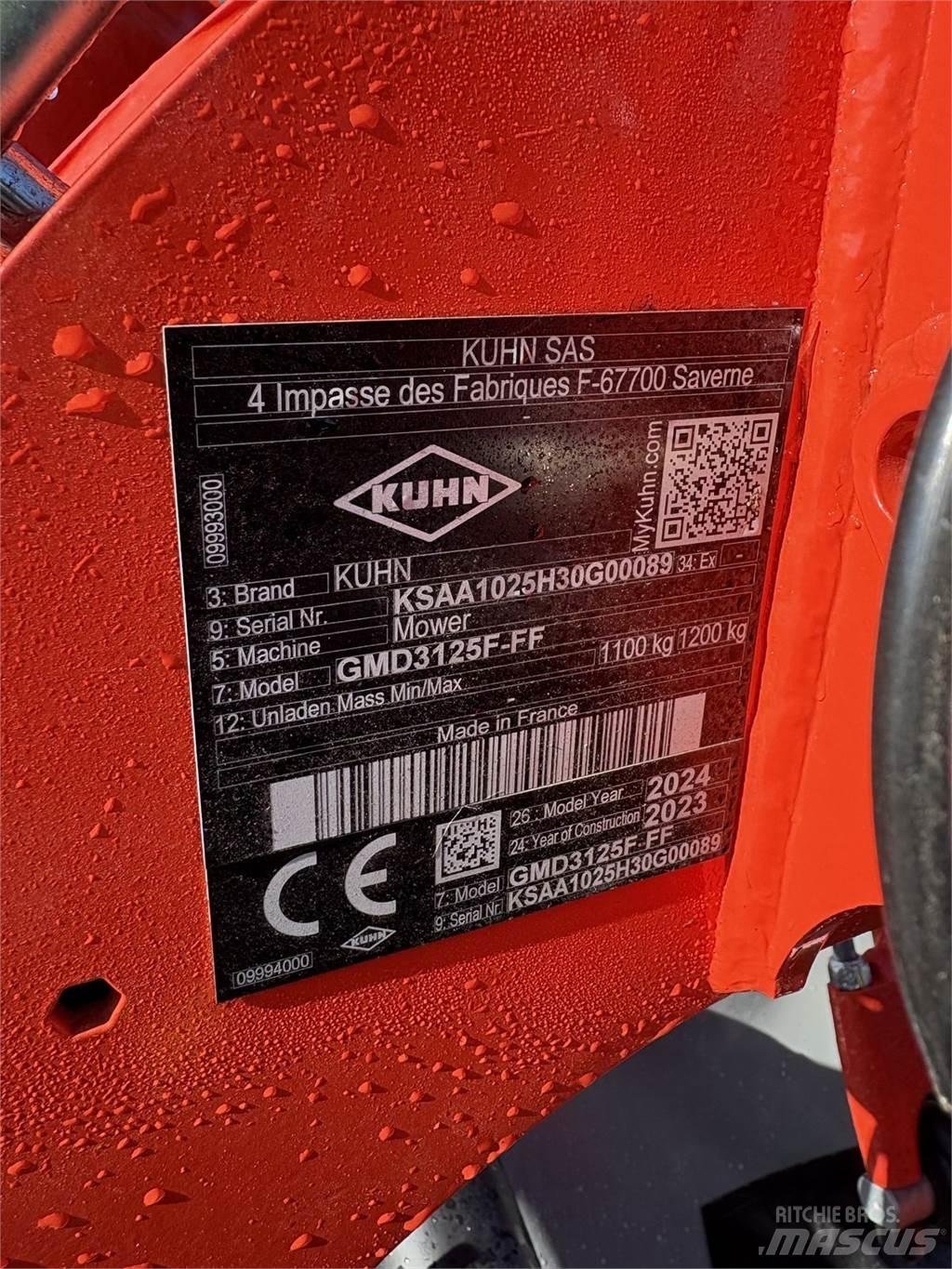 Kuhn GMD 3125 F - FF Žacie stroje