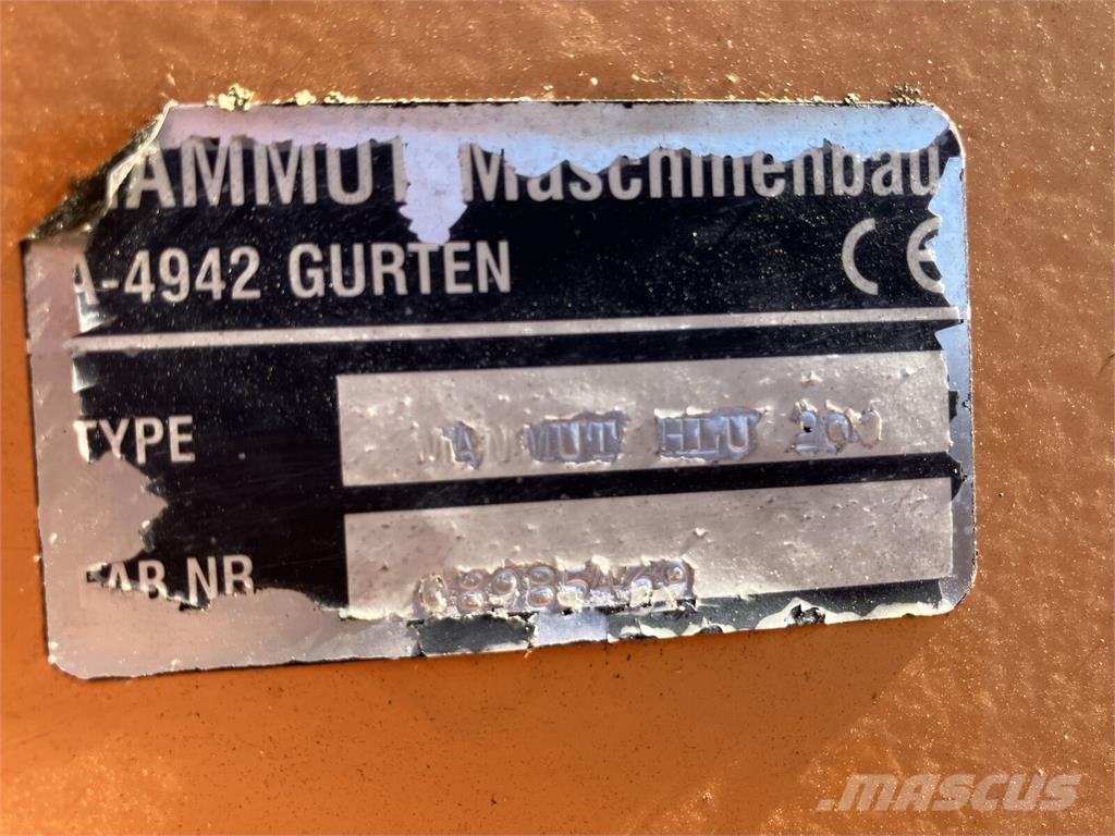 Mammut HLU 200 Príslušenstvo pre čelné nakladače