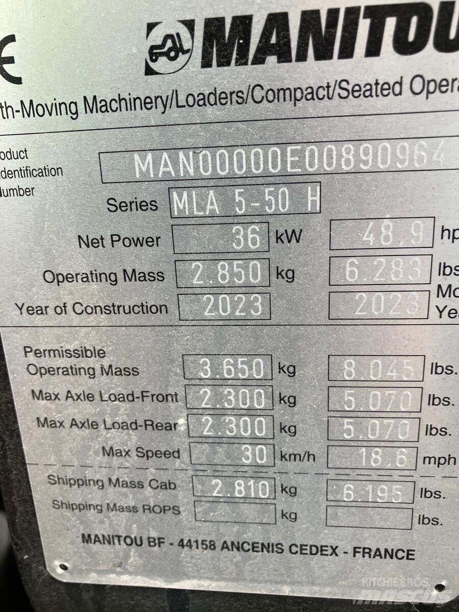 Manitou MLA 5-50 Čelné nakladače a rýpadlá
