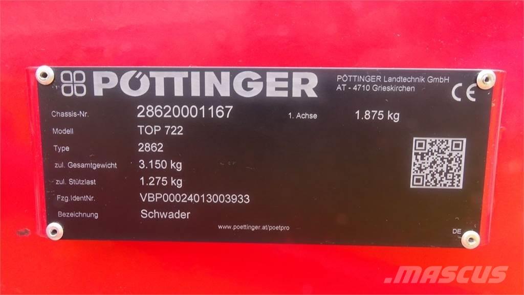 Pöttinger TOP 722 Riadkovacie žacie stroje