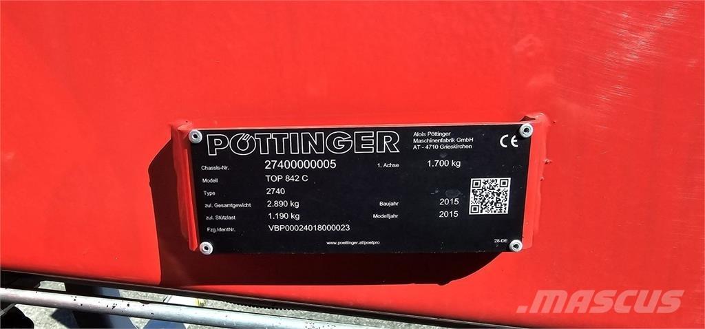 Pöttinger TOP 842C Riadkovacie žacie stroje