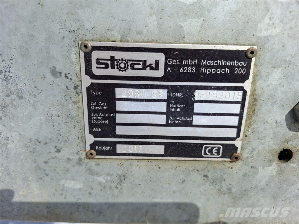  Stöckl 2960 SR Rozmetadlá maštaľného hnoja