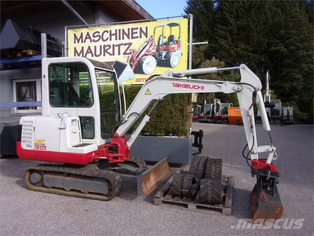 Takeuchi TB125 Mini rýpadlá < 7t