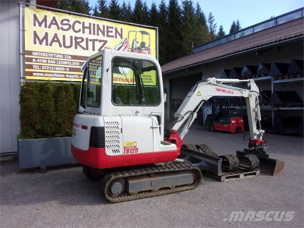 Takeuchi TB125 Mini rýpadlá < 7t