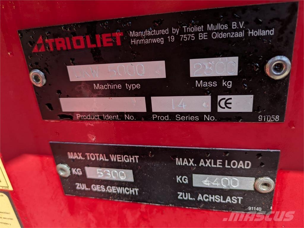 Trioliet UKW 5000 Ďalšie poľnohospodárske stroje