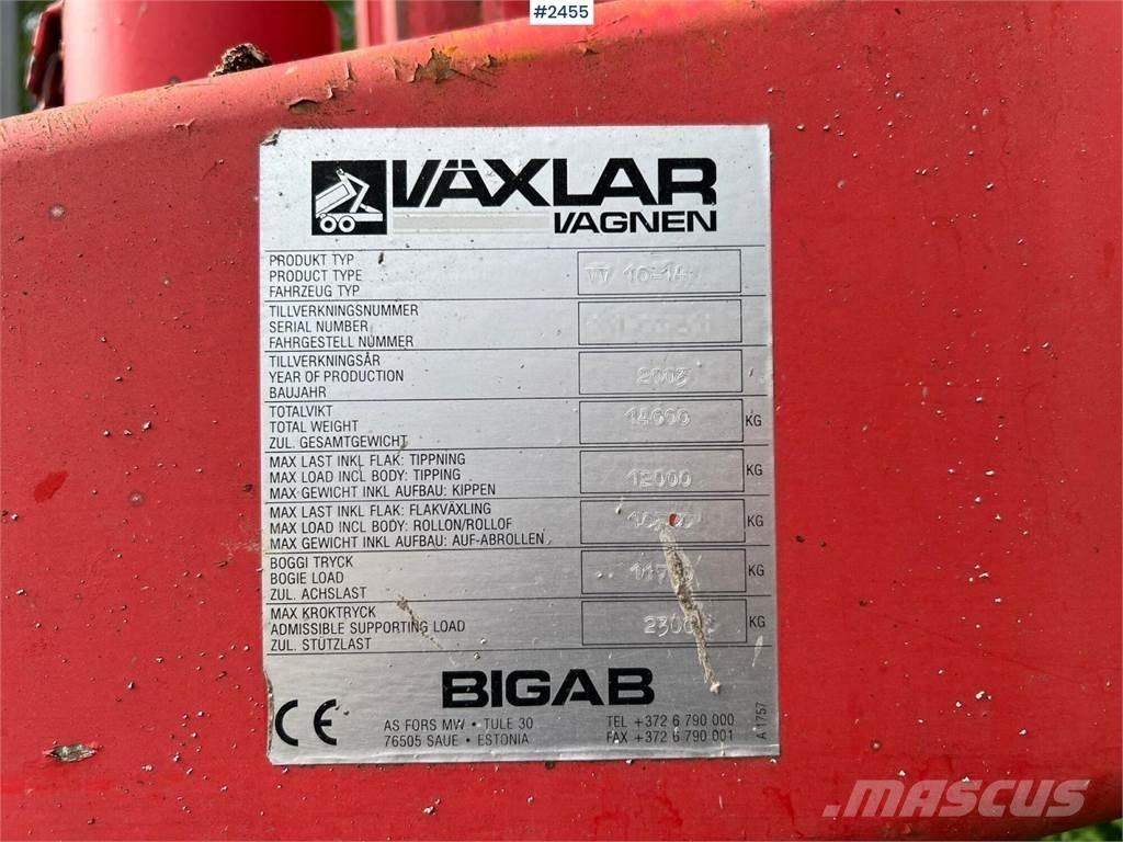 Bigab VV 10-14 Ramenové kontajnerové prívesy