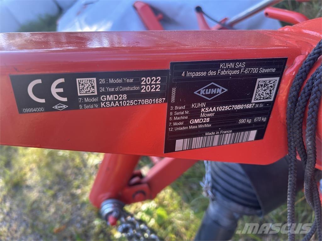 Kuhn GMD 28 Žacie stroje