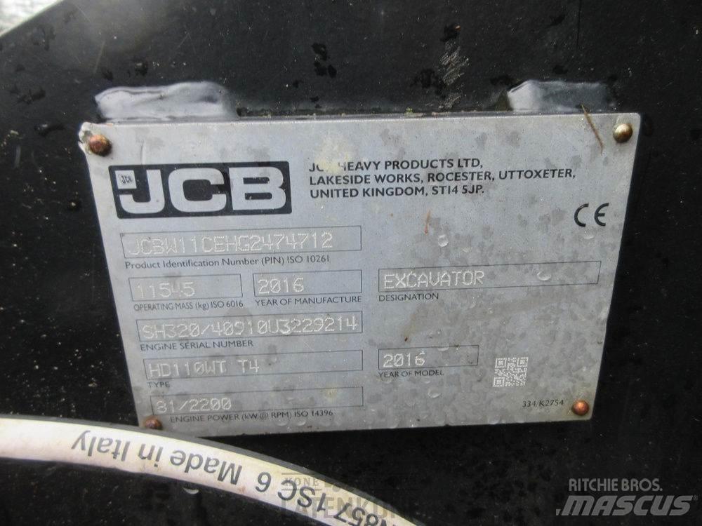 JCB Hydradig HD110W Obojživelná rýpadlá