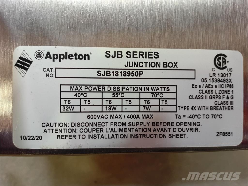  APPLETON SJB1818950P Stavebníctvo - ostatné