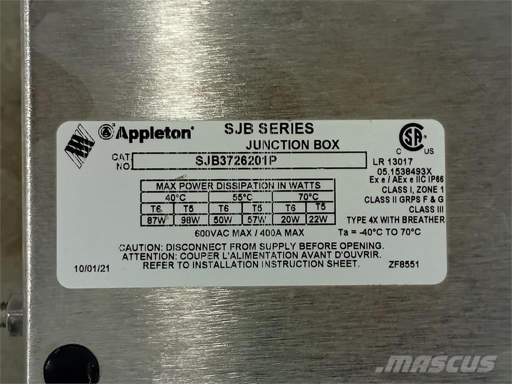  APPLETON SJB3726201P Stavebníctvo - ostatné