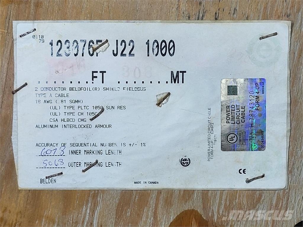  BELDEN 123076F Stavebníctvo - ostatné