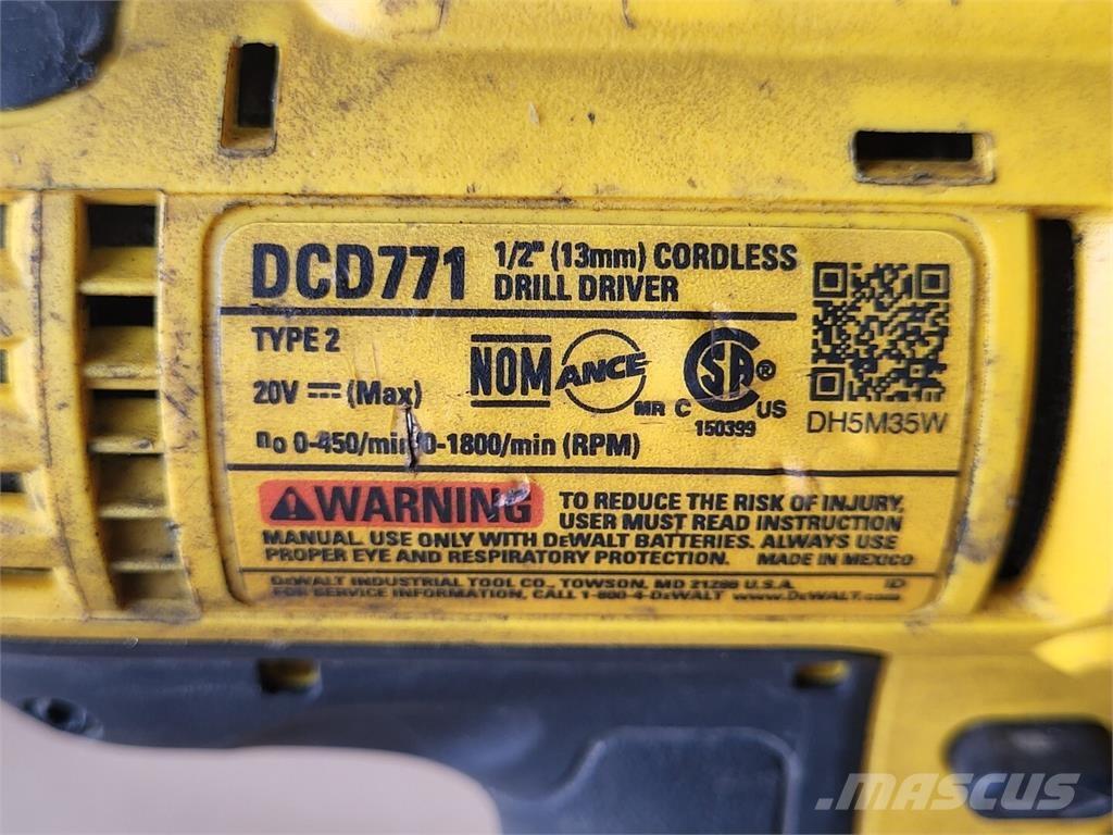 DeWalt DCD771 Stavebníctvo - ostatné