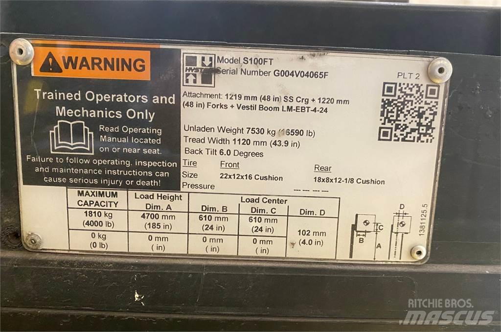 Hyster S100FT Stavebníctvo - ostatné