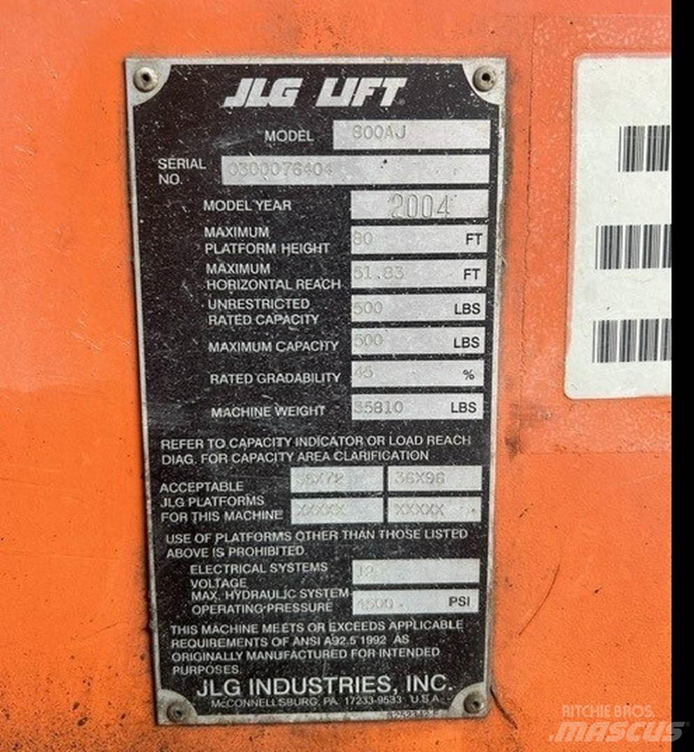 JLG 800AJ Kĺbové plošiny