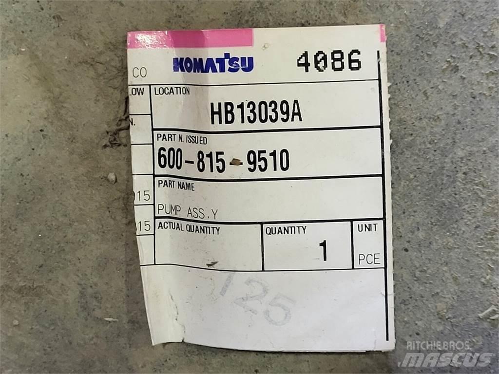 Komatsu 600-815-9510 Vodné čerpadlá