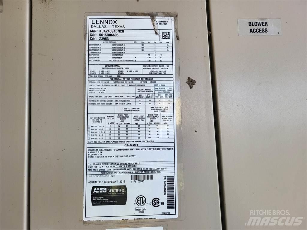  LENNOX KCA240S4BN2G Kúrenie a zariadenia pre rozmrazovanie
