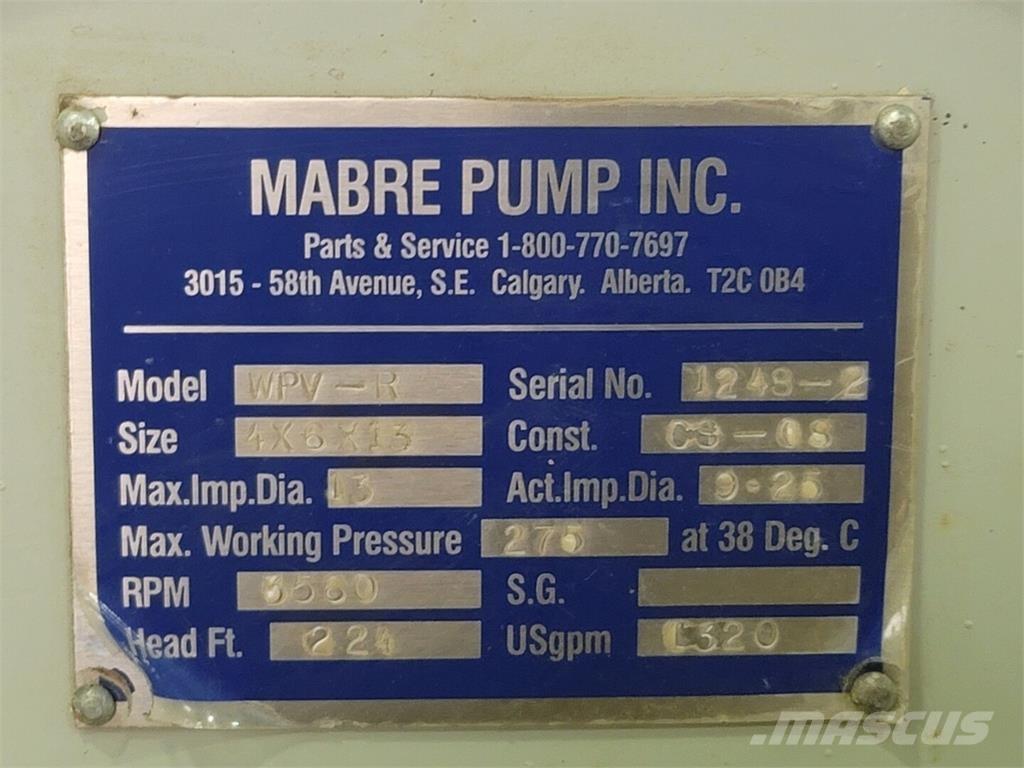  MABRE PUMP WPV-R Vodné čerpadlá