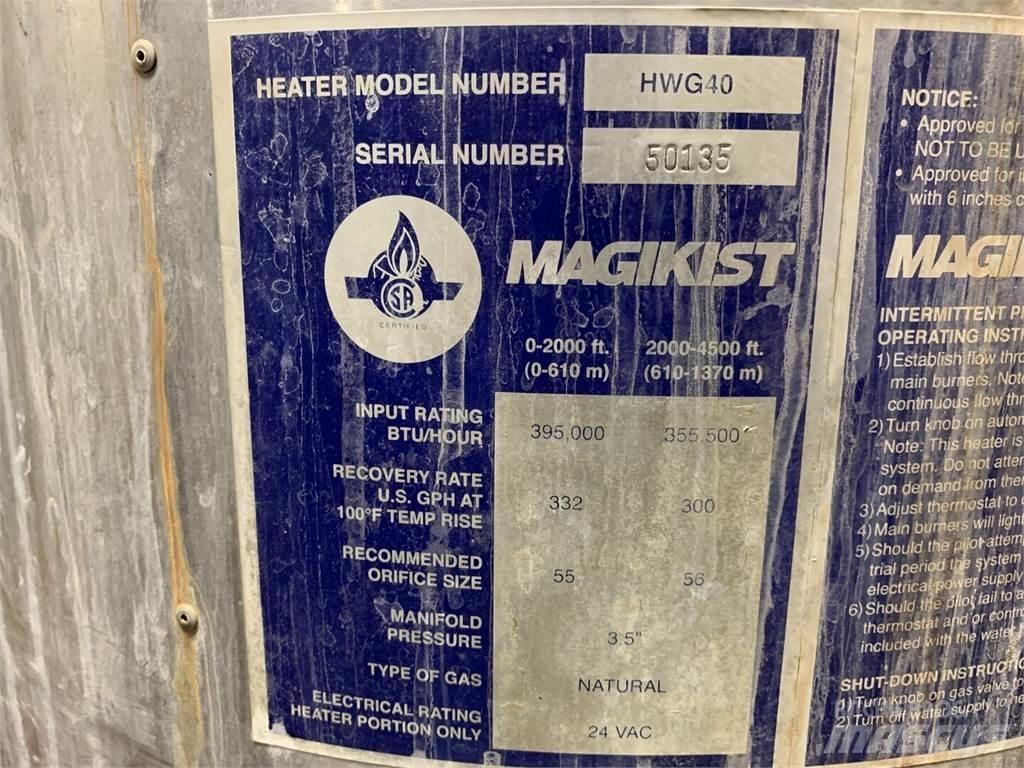  MAGIKIST HWG40 Kúrenie a zariadenia pre rozmrazovanie