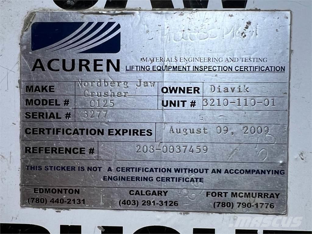 Metso Nordberg C125 Drviče