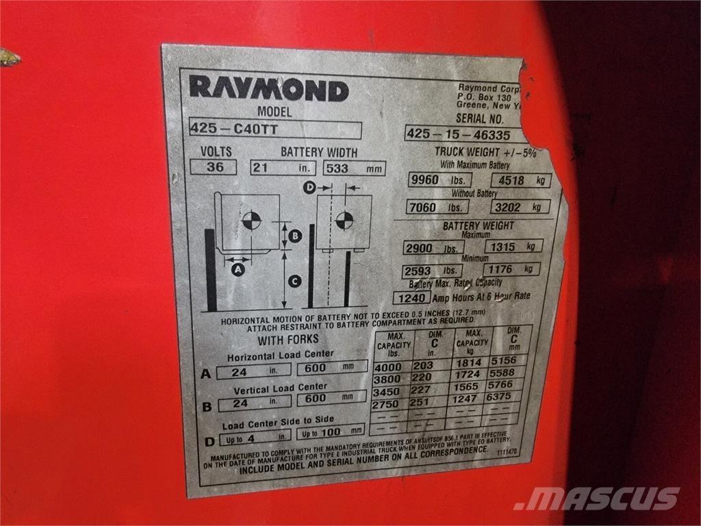 Raymond 425-C40TT Stavebníctvo - ostatné