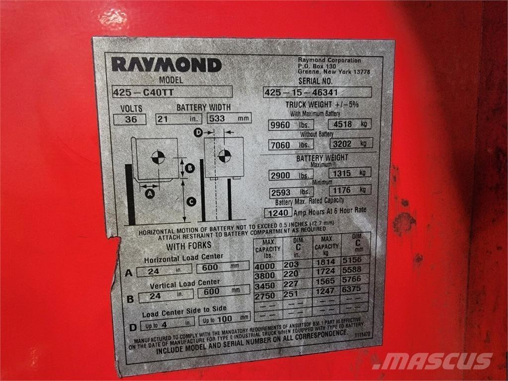 Raymond 425-C40TT Stavebníctvo - ostatné