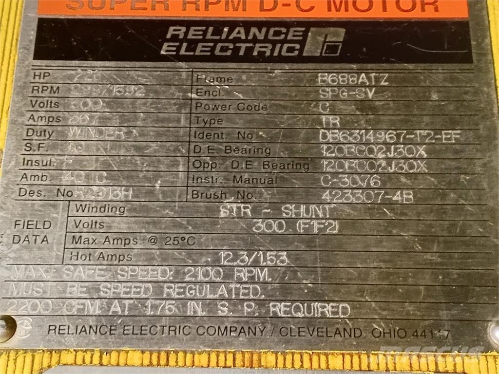  RELIANCE ELECTRIC Priemyselné motory