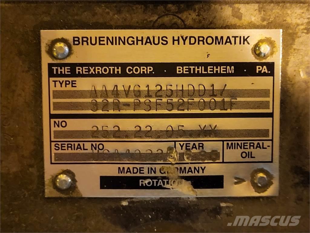 Rexroth A4VG125HDD1 Vodné čerpadlá