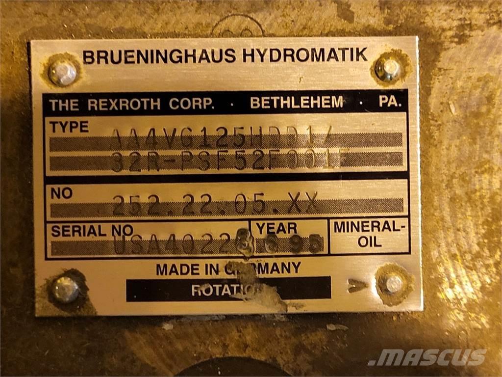 Rexroth A4VG125HDD1 Vodné čerpadlá