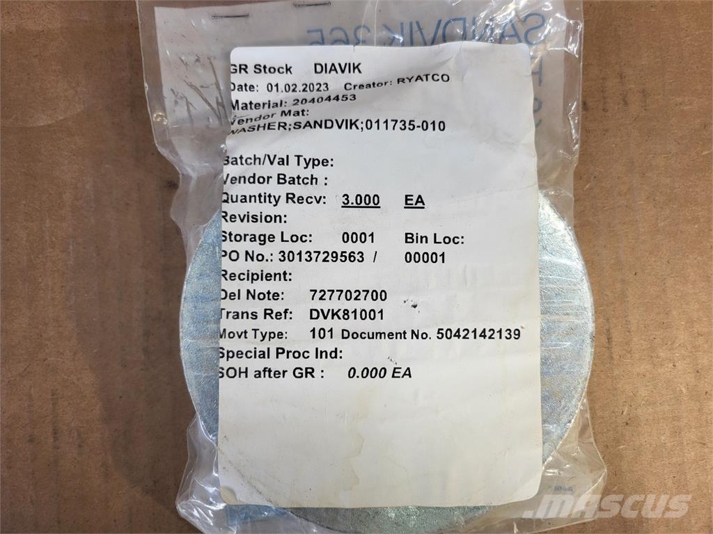 Sandvik 011735-010 Stavebníctvo - ostatné