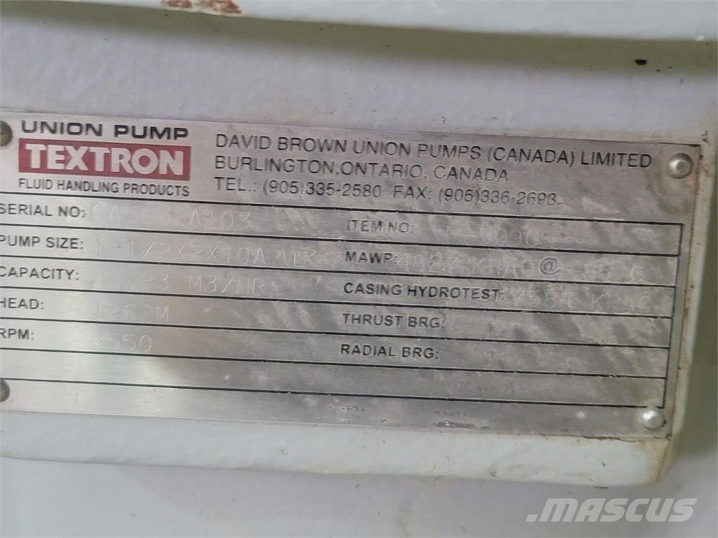 Textron VLK-7 Vodné čerpadlá