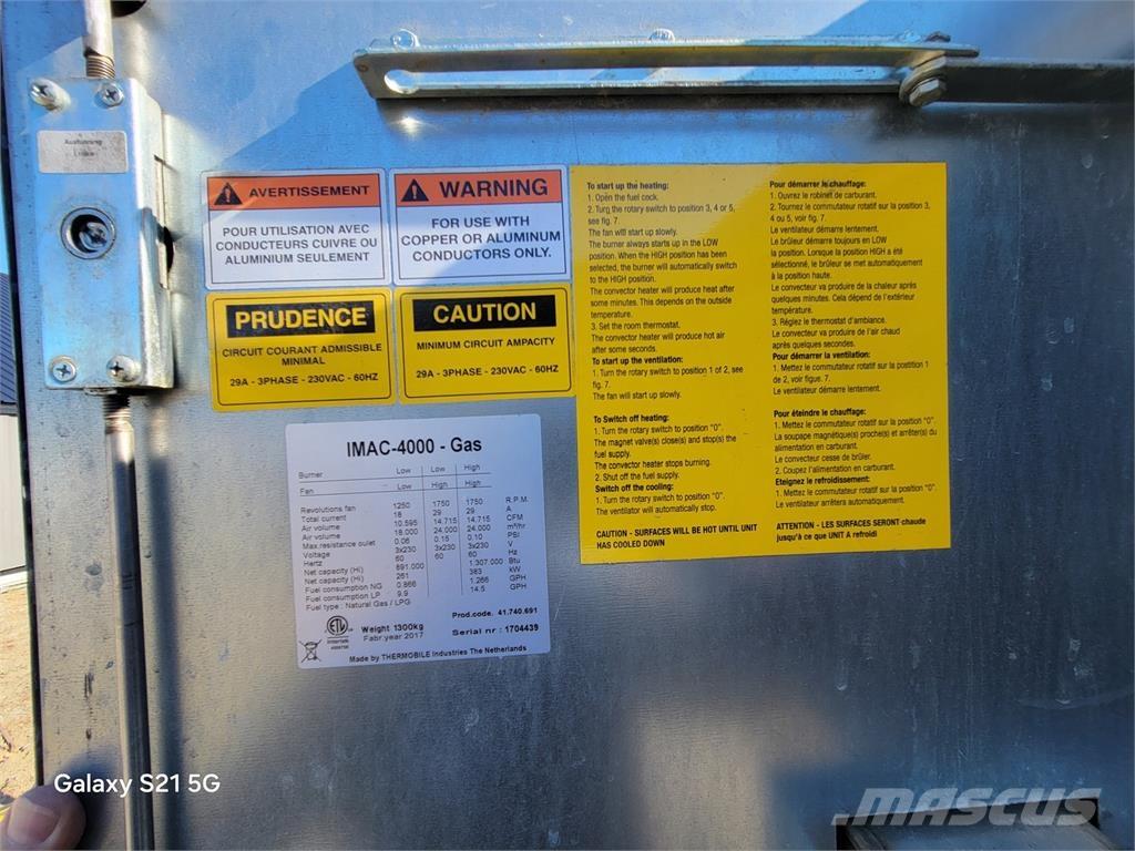 Thermobile IMAC-4000 Kúrenie a zariadenia pre rozmrazovanie