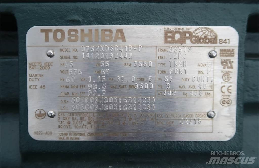  TOSHIBA 0752XDSC41B-P Priemyselné motory
